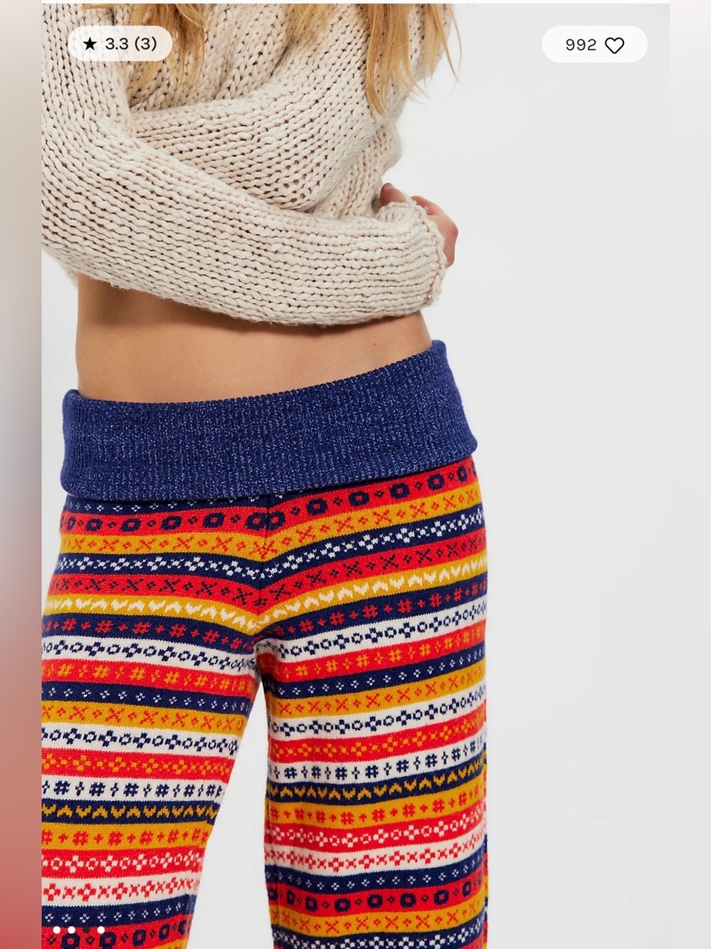Free People Nova Knit Flare Pants - Picture 4 of 7